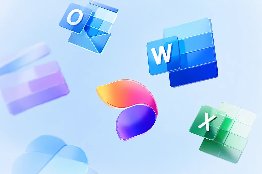 App Microsoft 365 — Outlook, Word, Excel